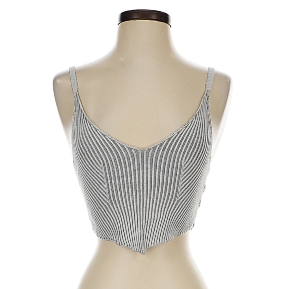 Urban Outfitters Ribbed Gray Top